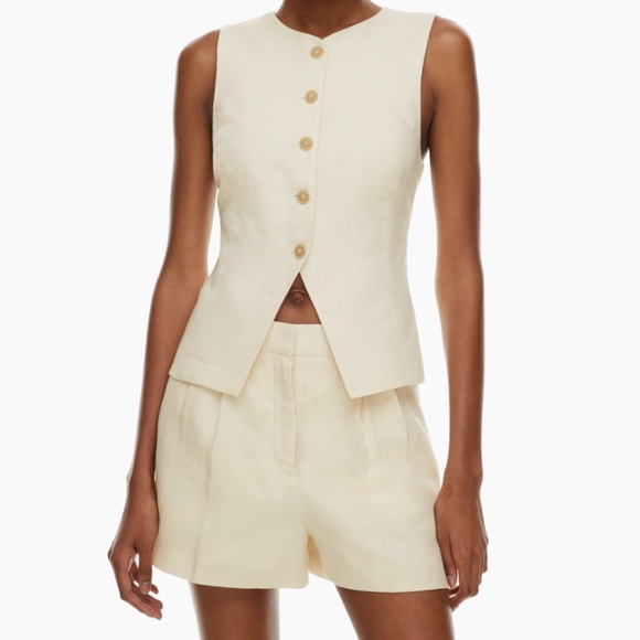 Aritzia Wilfred Regal Vest Linen - Picture 3 of 4